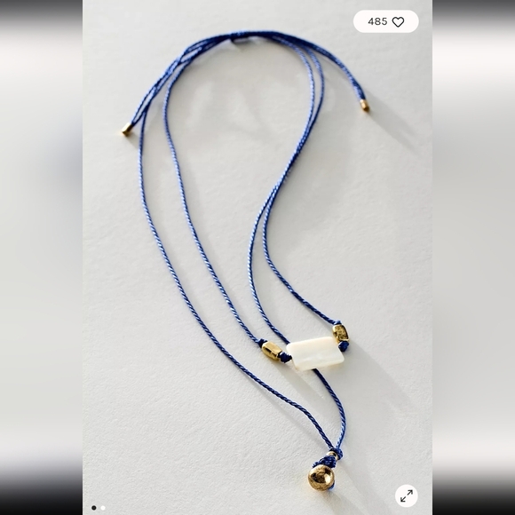 NWT! Free People, Manhattan Choker, Pearl (Royal Blue) -NEW -$30 - Picture 1 of 7
